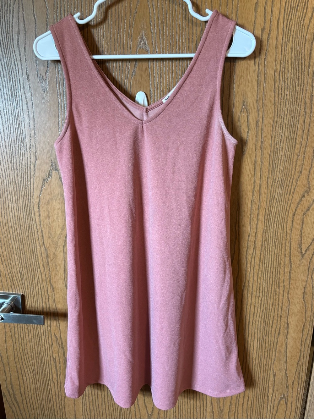 Wallflower Mauve Pink Sleeveless V-Neck Shift Dress
